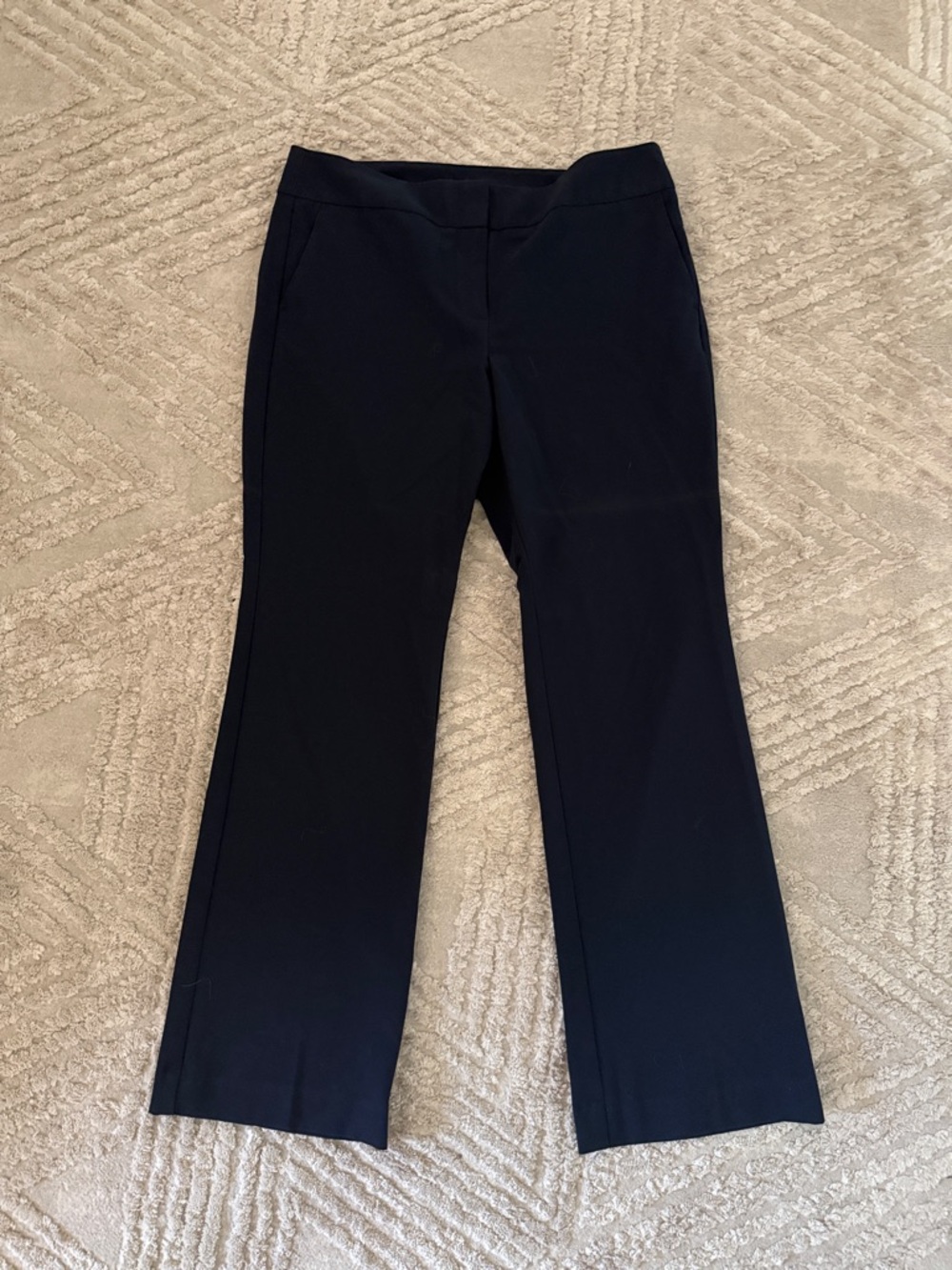 Ann Taylor Factory Navy Boot-Cut Dress Pants